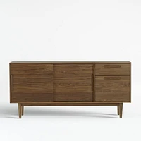 Tate 64.5" Walnut Storage Media Console