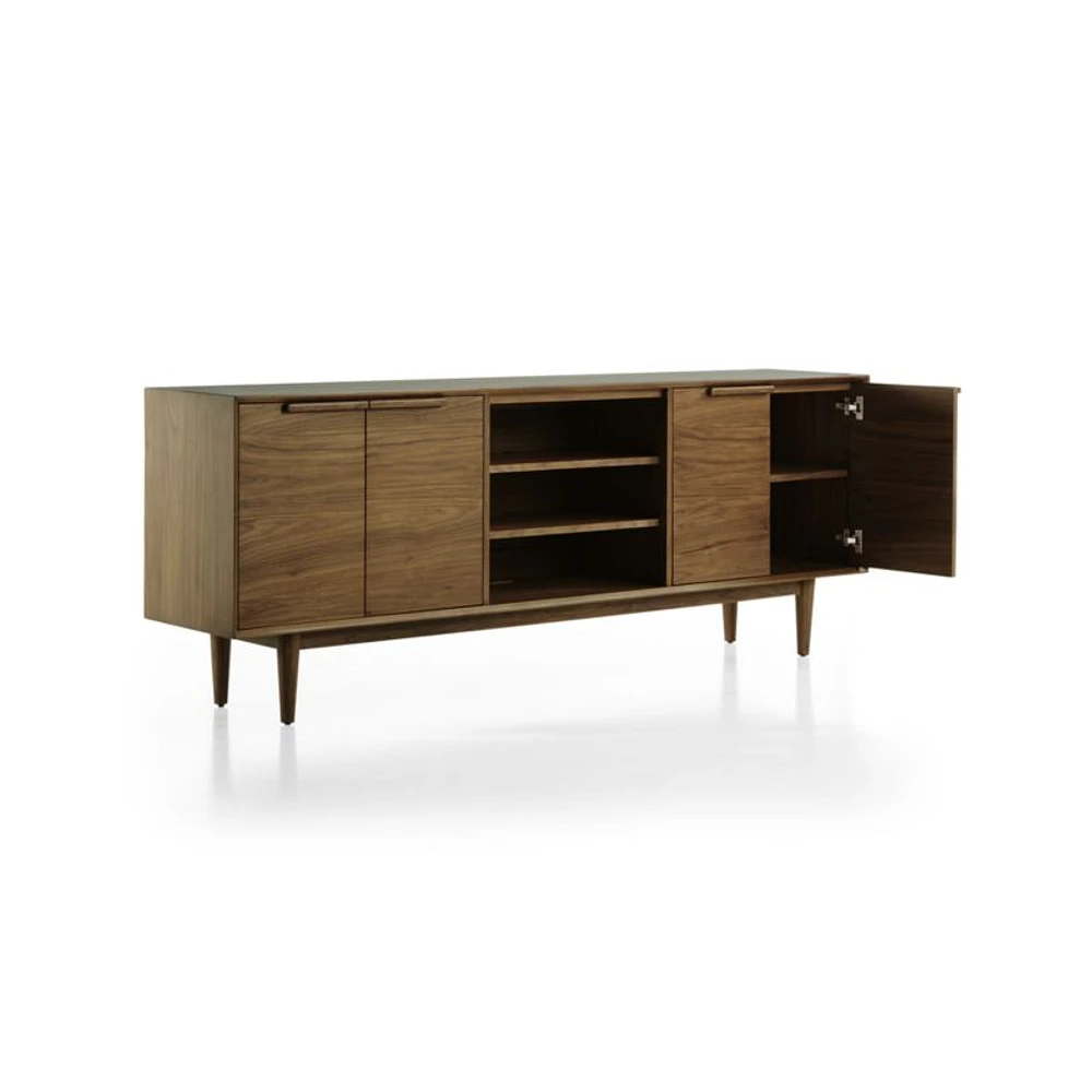 Tate 80" Walnut Storage Media Console