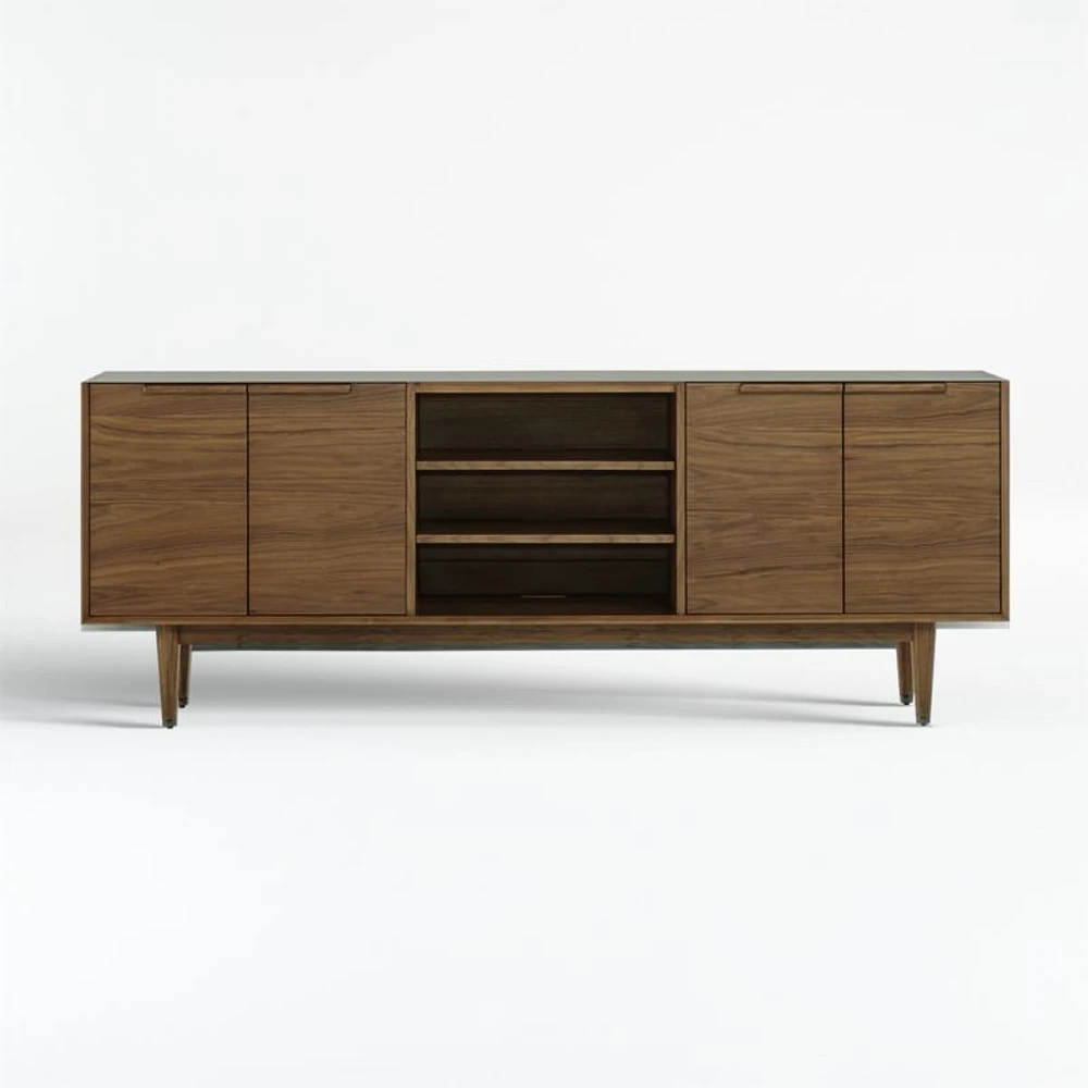 Tate 80" Walnut Storage Media Console