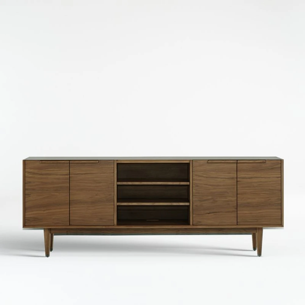 Tate 80" Walnut Storage Media Console