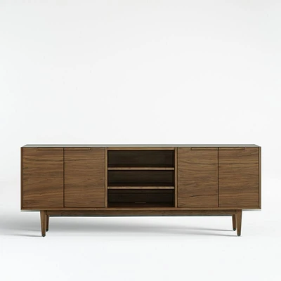 Tate 80" Walnut Storage Media Console