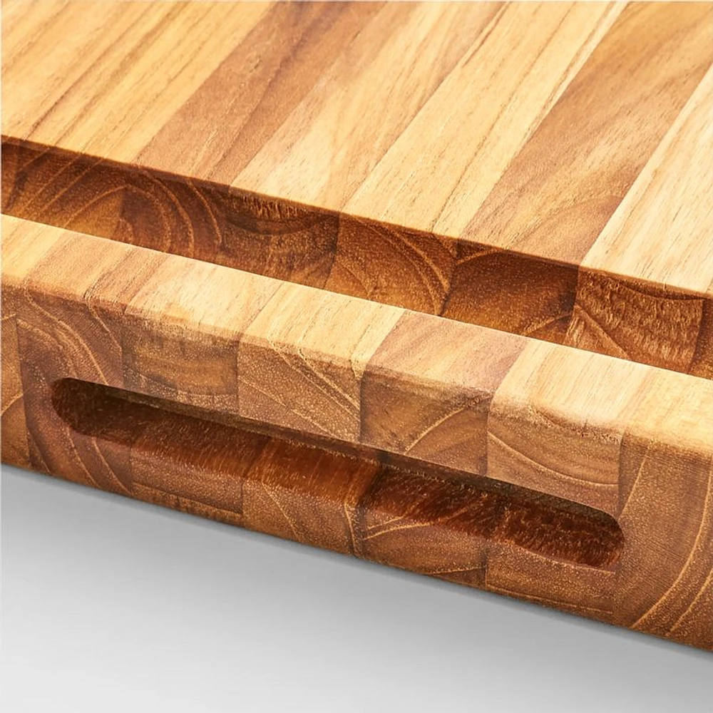 Teakhaus Edge-Grain Professional Cutting Board with Hand Grips 16"x12"