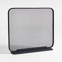 Telum Black Fireplace Screen