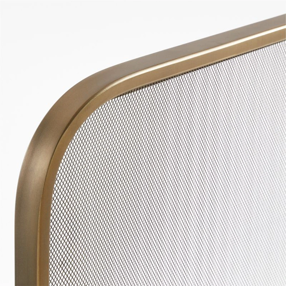 Telum Brass Fireplace Screen