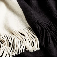 Tepi 70"x55" Black Throw Blanket