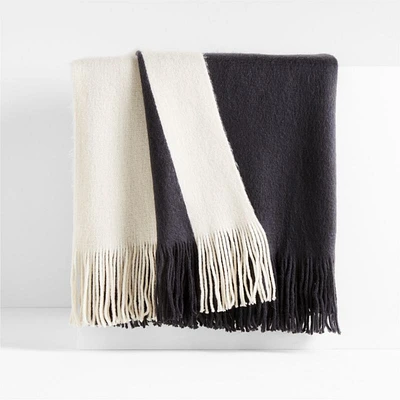Tepi 70"x55" Black Throw Blanket