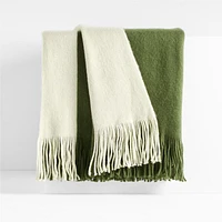 Tepi 70"x55" Moss Throw Blanket