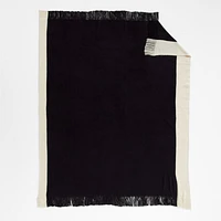 Tepi 70"x55" Black Throw Blanket