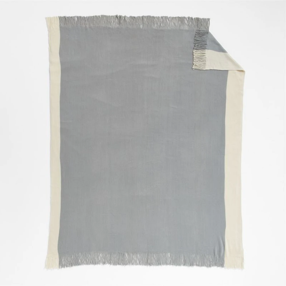 Tepi 70"x55" Grey Throw Blanket