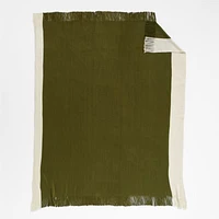 Tepi 70"x55" Moss Throw Blanket