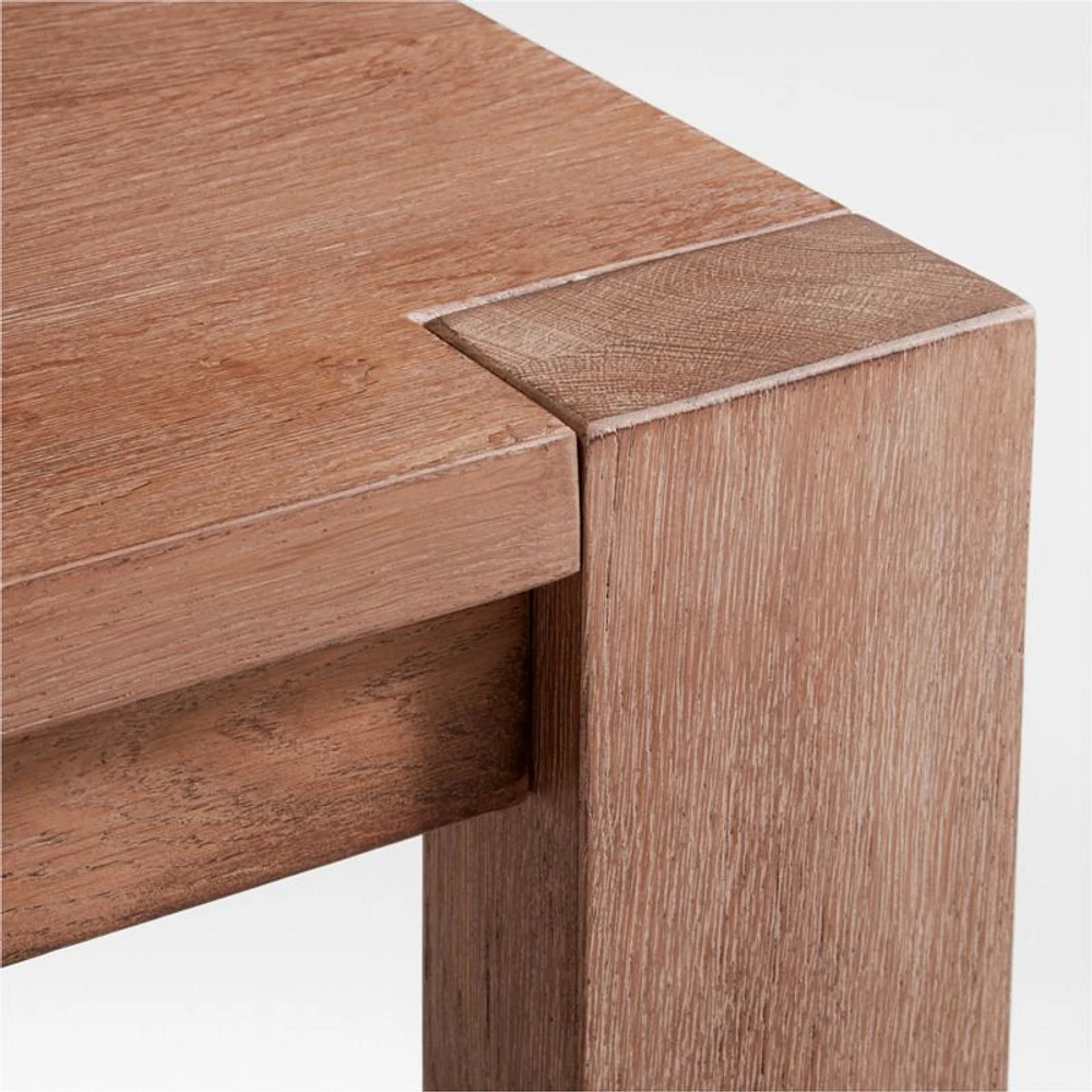 Terra 54" Light Brown Oak Wood Coffee Table