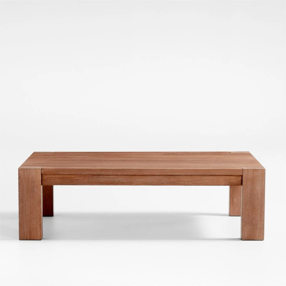 Terra 54" Light Brown Oak Wood Coffee Table