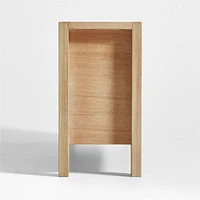 Terra 68" Natural Oak Wood Storage Media Console