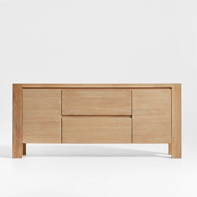 Terra 68" Natural Oak Wood Storage Media Console