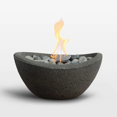 TerraFlame ® Wave Graphite Grey Outdoor Tabletop Fire Bowl