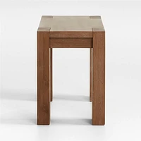 Terra Light Brown Oak Wood Side Table