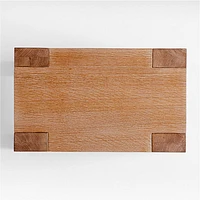 Terra Light Brown Oak Wood Side Table