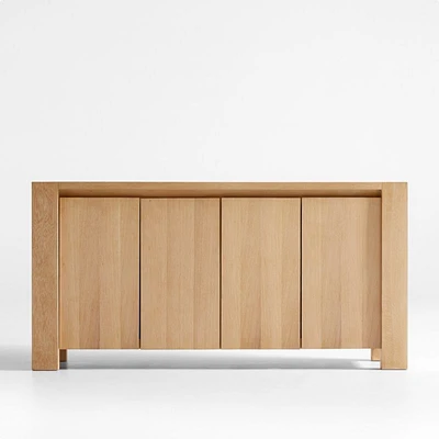 Terra Natural White Oak Solid Wood Sideboard