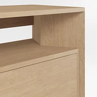 Terrazza 72" Natural Solid Oak Wood Storage Media Console