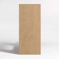 Terrazza 76" Natural Solid Oak Wood Open Storage Media Console