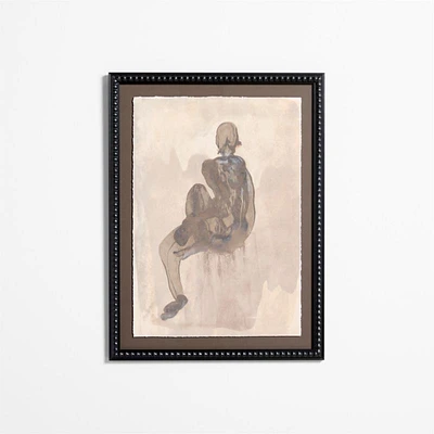 "Textural Figuration I" 24"x32" Framed Wall Art Print