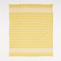 Yellow Textured Kids Throw Blanket
