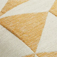 Savannah Yellow 20"x20" Textured Triangle Outdoor Throw Pillow
