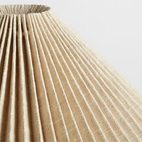 Ruins Ceramic Sculptural Table Lamp with Pleated Shade by Athena Calderone 20