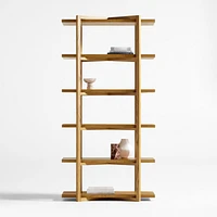 Thomas Barley Oak Wood Modular Bookcase, Set of 3