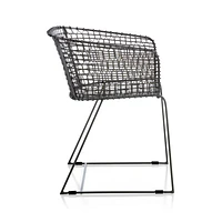Tig Metal Barrel Dining Chair