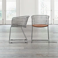Tig Metal Barrel Dining Chair