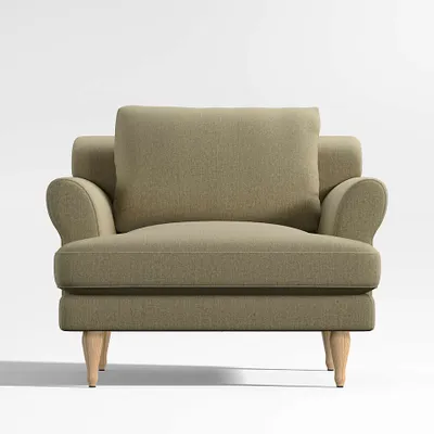 Timson Green Roll-Arm Chair