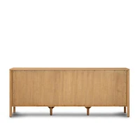 Tisdell Cane and Khaki Oak Wood 9-Drawer Dresser