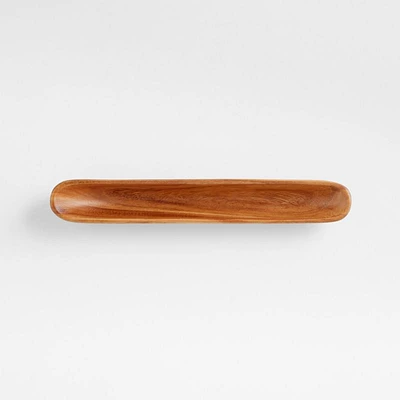 Tondo Acacia Wood Olive Boat