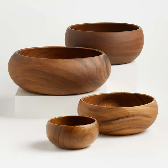 Chateau Handcrafted Acacia Wood Dough Bowl