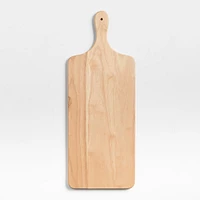 Tondo Natural Wood Paddle Serving Board with Handle