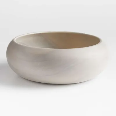 Tondo 14" White-Washed Bowl