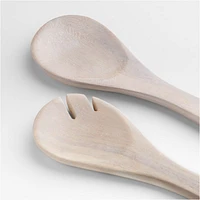 Tondo Whitewash Servers, Set of 2