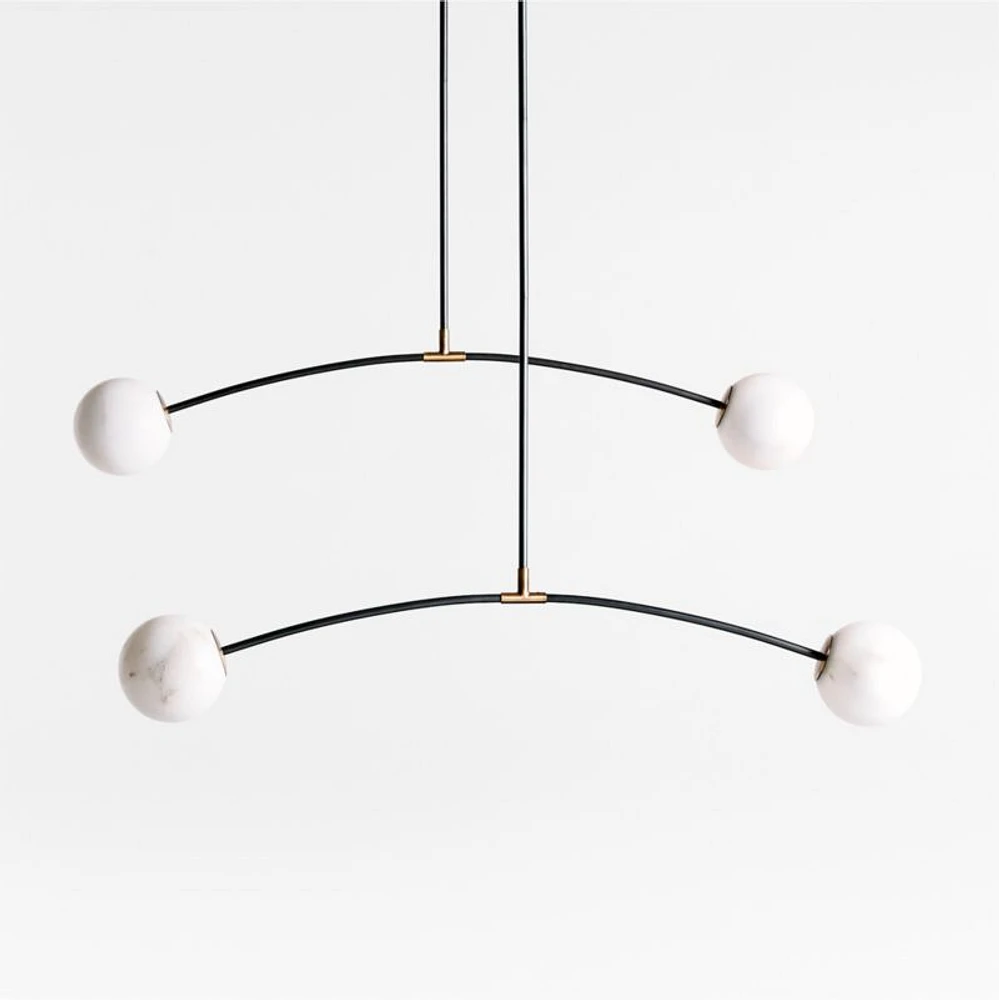 Traverse White Alabaster Pendant Light