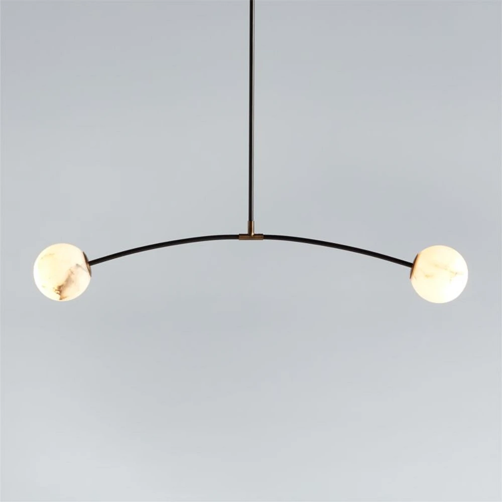 Traverse White Alabaster Pendant Light