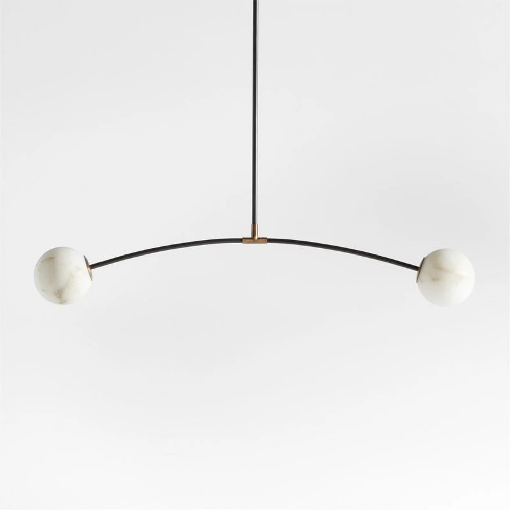 Traverse White Alabaster Pendant Light
