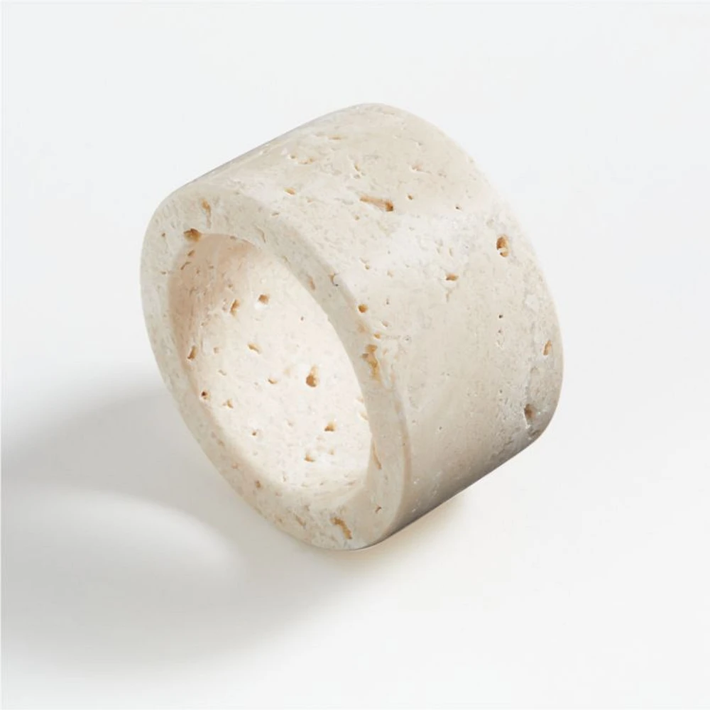 Travertine Napkin Ring