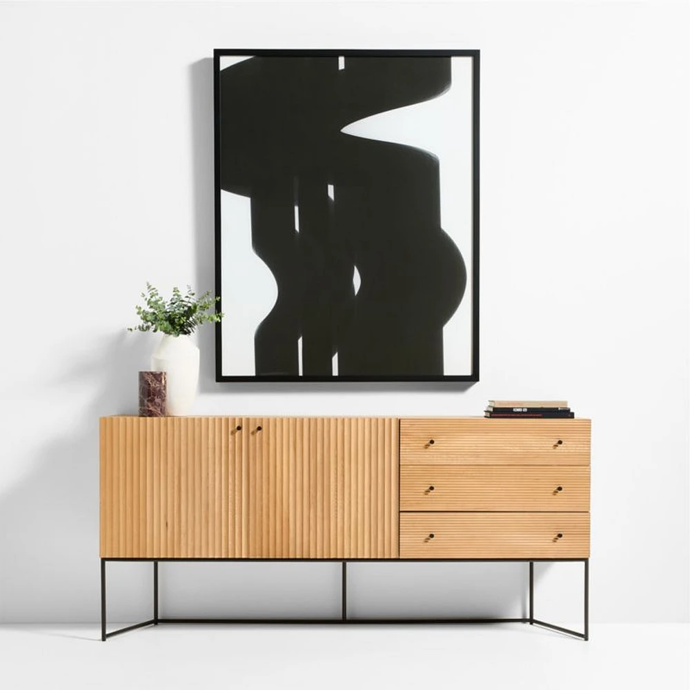 "Trax" by Tad Takano Digital Art 40"x50" Framed Wall Art Print