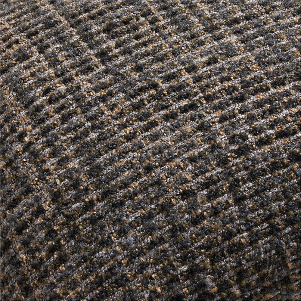 Tricote Tweed 22x15 Smoke Grey Multi Throw Pillow Cover by Athena Calderone