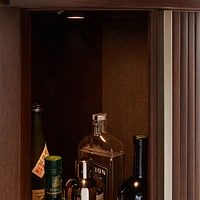 Trifecta Bar/Storage Media Cabinet with Light
