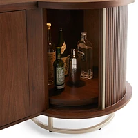 Trifecta Bar/Storage Media Cabinet with Light