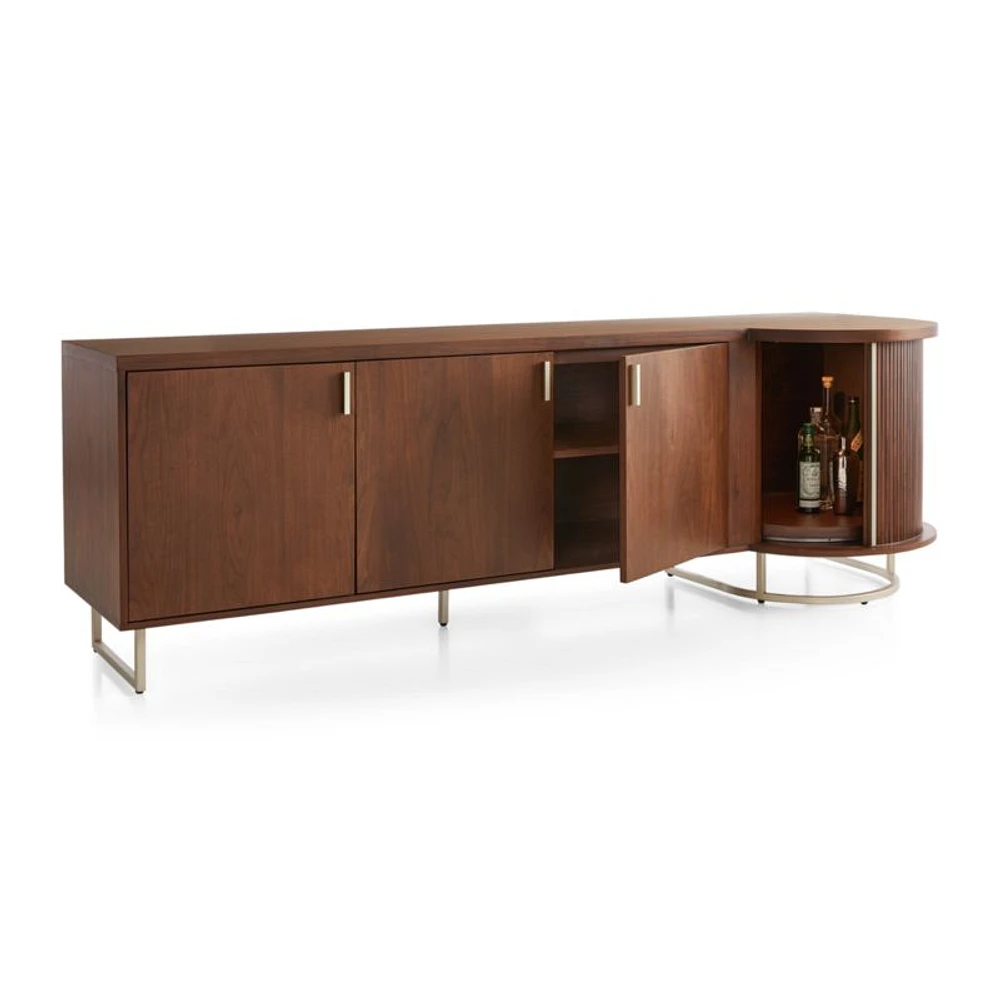 Trifecta Bar/Storage Media Cabinet with Light