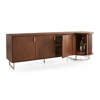 Trifecta Bar/Storage Media Cabinet with Light