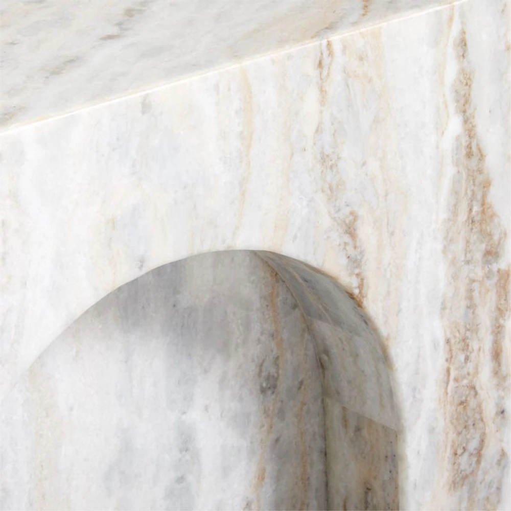 Triomphe Marble Square Side Table