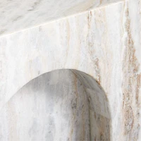 Triomphe Marble Square Side Table
